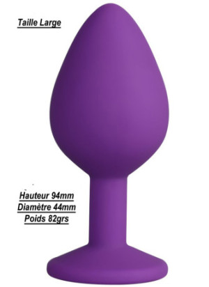 Plug bijou violet Large - DB-RY069PUR